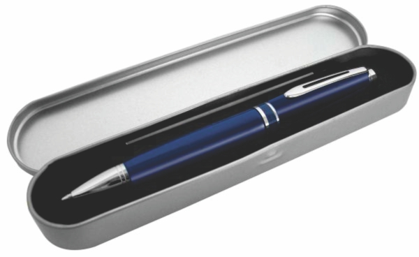 BOLIGRAFO METALICO CON ESTUCHE ITALIA P034